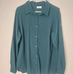 Womens Columbia Outdoors Long Sleeve Button Down top Sz x-large